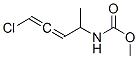 Carbamic  acid,  (4-chloro-1-methyl-2,3-butadienyl)-,  methyl  ester  (9CI) 结构式