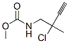 Carbamic  acid,  (2-chloro-2-methyl-3-butynyl)-,  methyl  ester  (9CI) 结构式