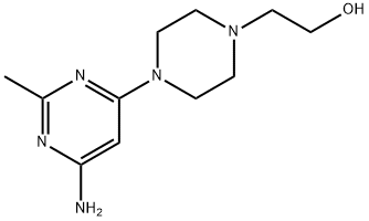 2-(4-(6-氨基-2-甲基嘧啶-4-基)哌嗪-1-基)乙醇 结构式