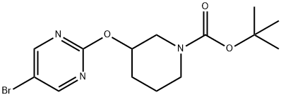 tert-Butyl 3-((5-bromopyrimidin-2-yl)oxy)piperidine-1-carboxylate