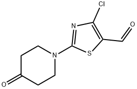 4-Chloro-2-(4-oxopiperidin-1-yl)thiazole-5-carbaldehyde