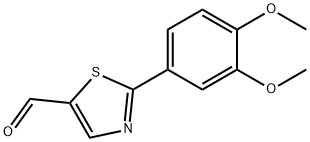 2-(3,4-DIMETHOXYPHENYL)THIAZOLE-5-CARBALDEHYDE 结构式