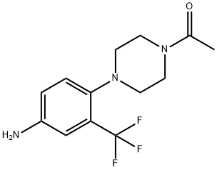 4-(4-Acetyl-piperazin-1-yl)-2-trifluoromethylaniline 结构式
