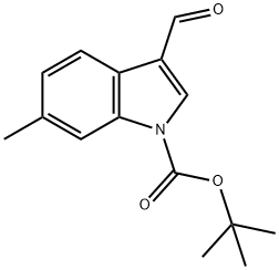 1-Boc-6-methyl-3-formylindole 结构式