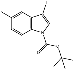 3-IODO-5-METHYL-1H-INDOLE, N-BOC PROTECTE 结构式