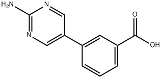 3-(2-Aminopyrimidin-5-yl)benzoic acid 结构式