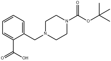 1-BOC-4-(2-羧基苄基)哌嗪 结构式