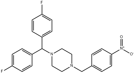 1-(Bis(4-fluorophenyl)methyl)-4-(4-nitrobenzyl)piperazine