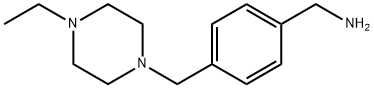 4-(4-ETHYLPIPERAZIN-1-YLMETHYL)BENZYLAMINE 结构式