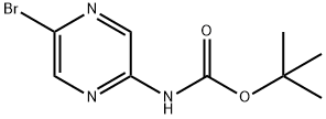 2-BOC-氨基-5-溴吡嗪 结构式