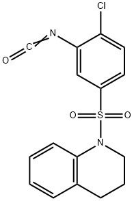 1-(4-CHLORO-3-ISOCYANATOBENZENESULFONYL)-1,2,3,4-TETRAHYDROQUINOLINE 结构式