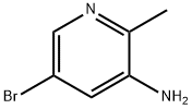 2-甲基-3-氨基-5-溴吡啶 结构式