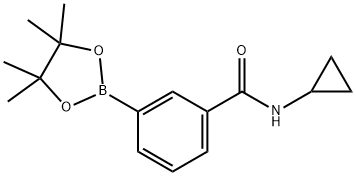 3-(N-氯丙氨基羰基)苯硼酸频那醇酯 结构式