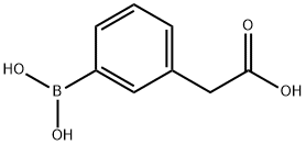 3-(羧基甲基)苯基硼酸 结构式