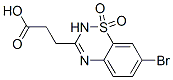 7-Bromo-2H-1,2,4-benzothiadiazine-3-propanoic acid 1,1-dioxide 结构式