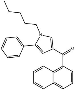 Naphthalen-1-yl(1-pentyl-5-phenyl-1H-pyrrol-3-yl)Methanone 结构式