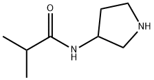 N-(吡咯烷-3-基)异丁酰胺 结构式