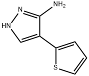 4-噻吩-2-基-2H-3-氨基吡唑 结构式