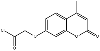 7-[(羰基氯)甲氧基]-4-甲基香豆素 结构式