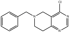 6-苄基-4-氯-5,6,7,8-四氢-吡啶[4,3-D]嘧啶 结构式