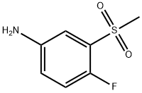 4-氟-3-(甲基磺酰基)苯胺 结构式