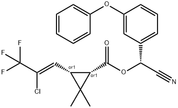 三氟氯氰菊酯 结构式