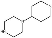 1-(四氢-2H-硫代吡喃-4-基)哌嗪二盐酸盐 结构式