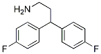 3,3-bis(4-fluorophenyl)propan-1-aMine 结构式
