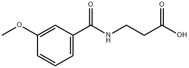 3-[(3-甲氧苯基)羰基氨基]丙酸 结构式