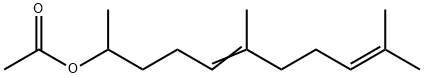 6,10-二甲基-5,9-十一烷二烯-2-醇乙酸酯 结构式