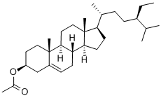 Β-谷甾醇乙酸酯 结构式