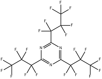2,4,6-三(七氟丙基)-1,3,5-三嗪, MASS SPEC STD. 结构式