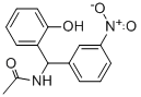 N-[(2-HYDROXY-PHENYL)-(3-NITRO-PHENYL)-METHYL]-ACETAMIDE 结构式