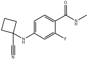 4-[(1-氰基环丁基)氨基]-N-甲基苯甲酰胺 结构式