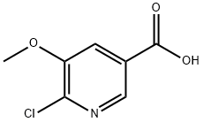 6-氯-5-甲氧基烟酸 结构式
