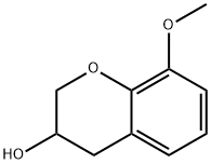 3,4-二氢-8-甲氧基-2H-1-苯并吡喃-3-醇 结构式