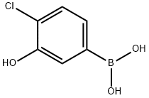 4-CHLORO-3-HYDROXYPHENYLBORONIC ACID 结构式