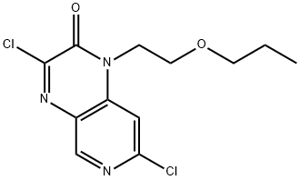 3,7-二氯-1-(2-丙氧基乙基)吡啶并[3,4-B]吡嗪-2(1H)-酮 结构式