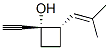Cyclobutanol, 1-ethynyl-2-(2-methyl-1-propenyl)-, trans- (9CI) 结构式