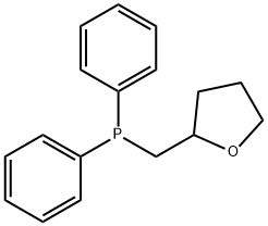 二苯基[(四氢-2-呋喃基)甲基]膦 结构式