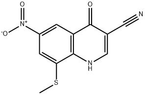 3-Quinolinecarbonitrile, 1,4-dihydro-8-(Methylthio)-6-nitro-4-oxo-