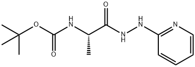(S)-tert-Butyl 1-oxo-1-(2-(pyridin-2-yl)hydrazinyl)propan-2-ylcarbamate 结构式