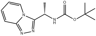 (S)-tert-Butyl 1-([1,2,4]triazolo[4,3-a]pyridin-3-yl)ethylcarbamate 结构式