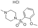 1-(2-Methoxy-benzenesulfonyl)-4-methyl-piperazine 结构式