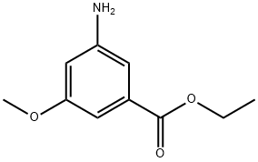 3-氨基-5-甲氧基苯甲酸乙酯 结构式