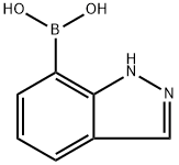 吲唑-7-硼酸 结构式