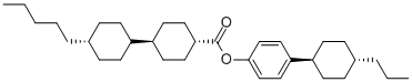 TRANS,TRANS-4-(TRANS-4-PROPYLCYCLOHEXYL)-PHENYL 4''-PENTYLBICYCLOHEXYL-4-CARBOXYLATE 结构式