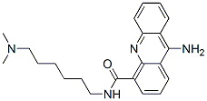 9-Amino-N-(6-(dimethylamino)hexyl)-4-acridinecarboxamide 结构式