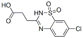 7-Chloro-2H-1,2,4-benzothiadiazine-3-propanoic acid 1,1-dioxide 结构式