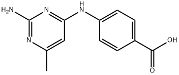 4-(2-氨基-6-甲基-嘧啶-4-基胺)-苯甲酸 结构式